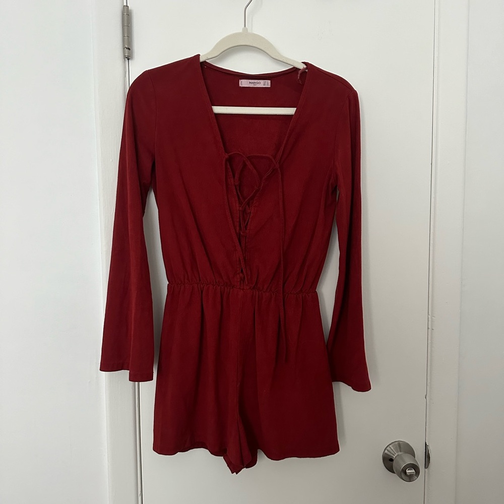 Mango suede romper